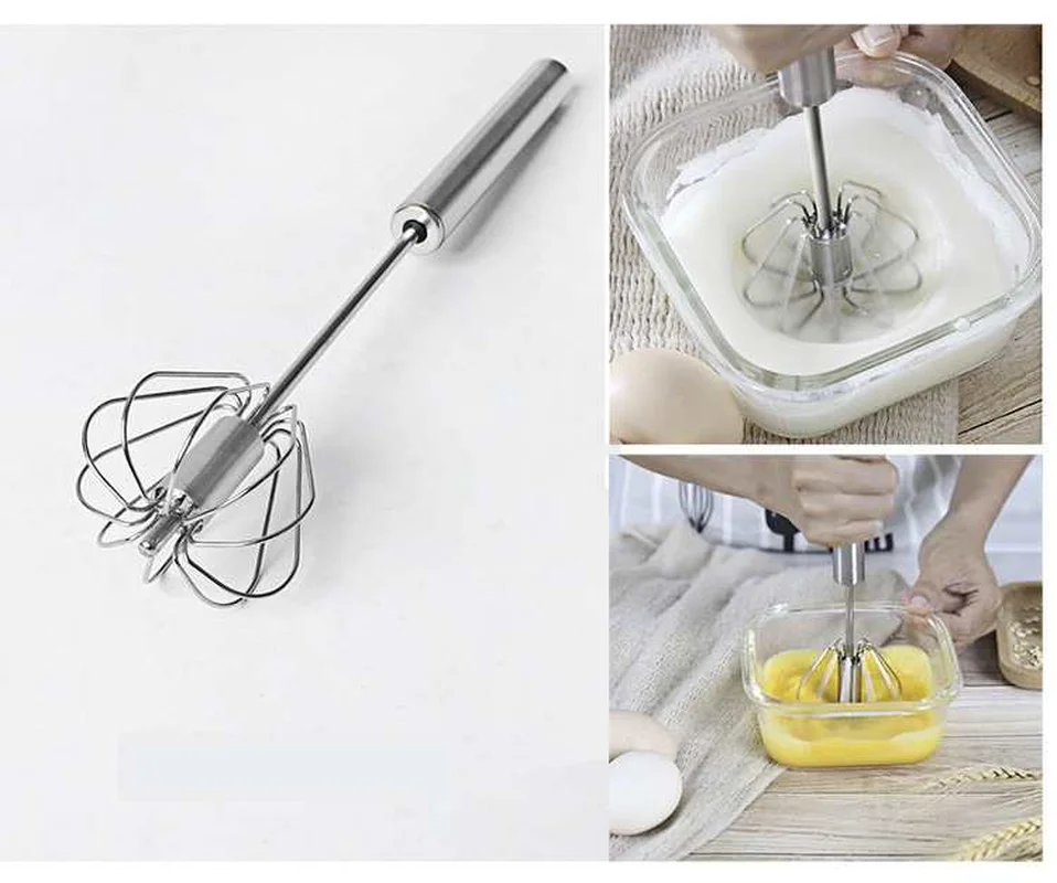2 шт. ручной поворотный Миксер для яиц нержавеющая сталь|Венчики яиц| |