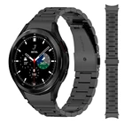 Ремешок без зазора для samsung galaxy watch 4 Classic, браслет из нержавеющей стали с изогнутым концом 46 мм 42 мм 4 44 мм 40 мм