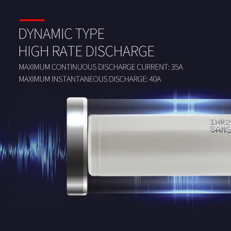 INR21700-30T 30T 21700 3000mah 35A 3,7 V аккумуляторная батарея с плоским верхом PK NCR21700A для samsung