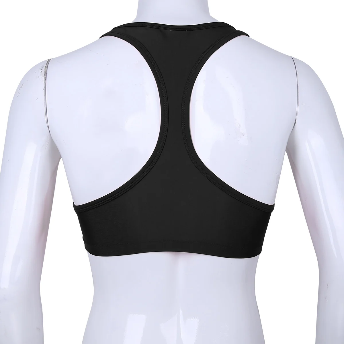 Мужская экзотическая майка без рукавов Y Back Muscle Half Tank top, майка, футболки, Клубная одежда, сценический костюм, сексуальное нижнее белье, топы