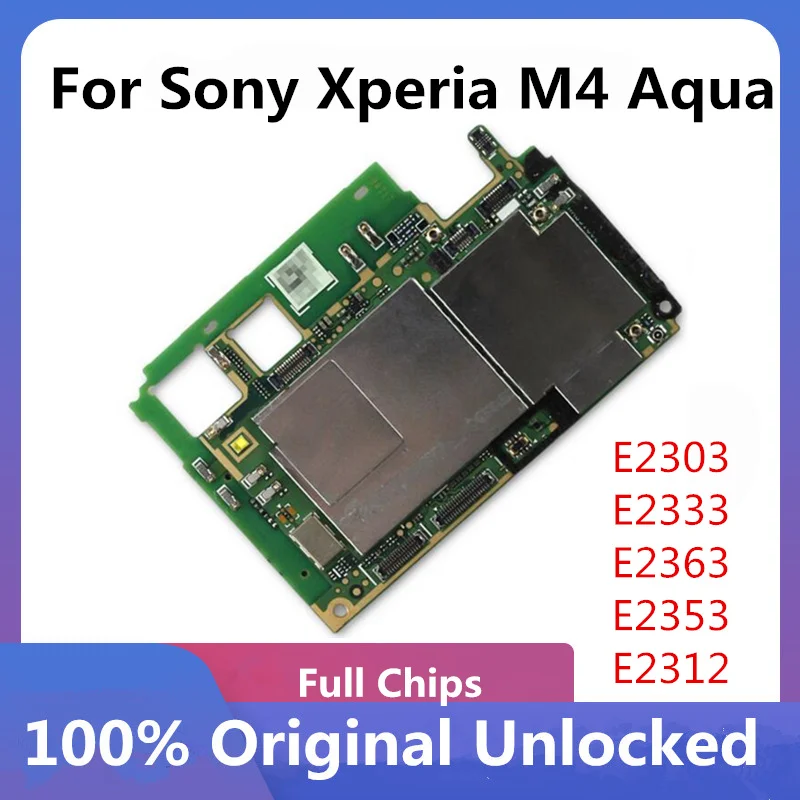 Для Sony Xperia M4 Aqua E2303 E2333 E2363 E2353 E2312 материнская плата полностью Рабочая с чипами