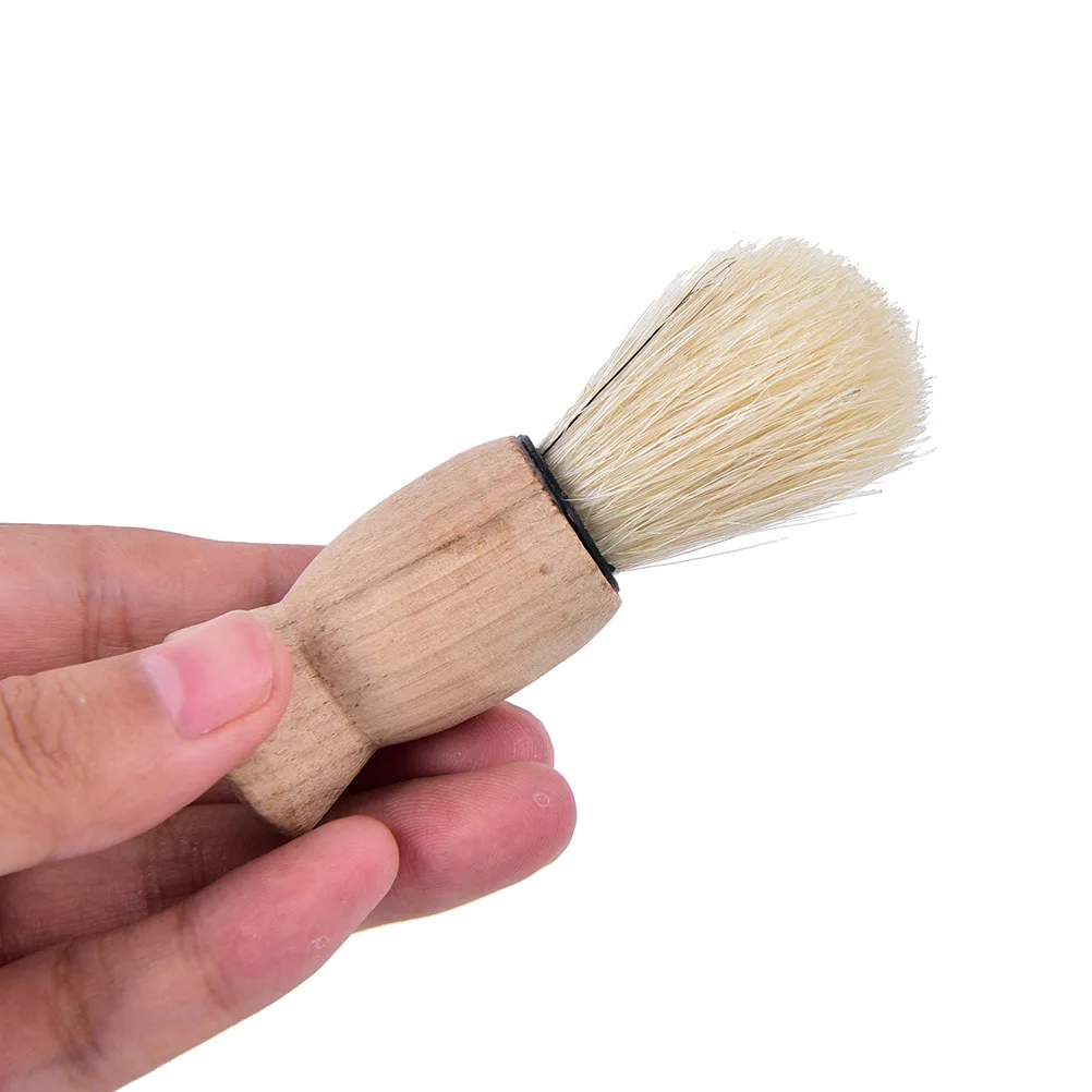 

1Pc Professional Wood Handle Badger Hair Beard Shaving Brush For Best Mustache Barber Tool Facial For Salon Men Father Gift NEW