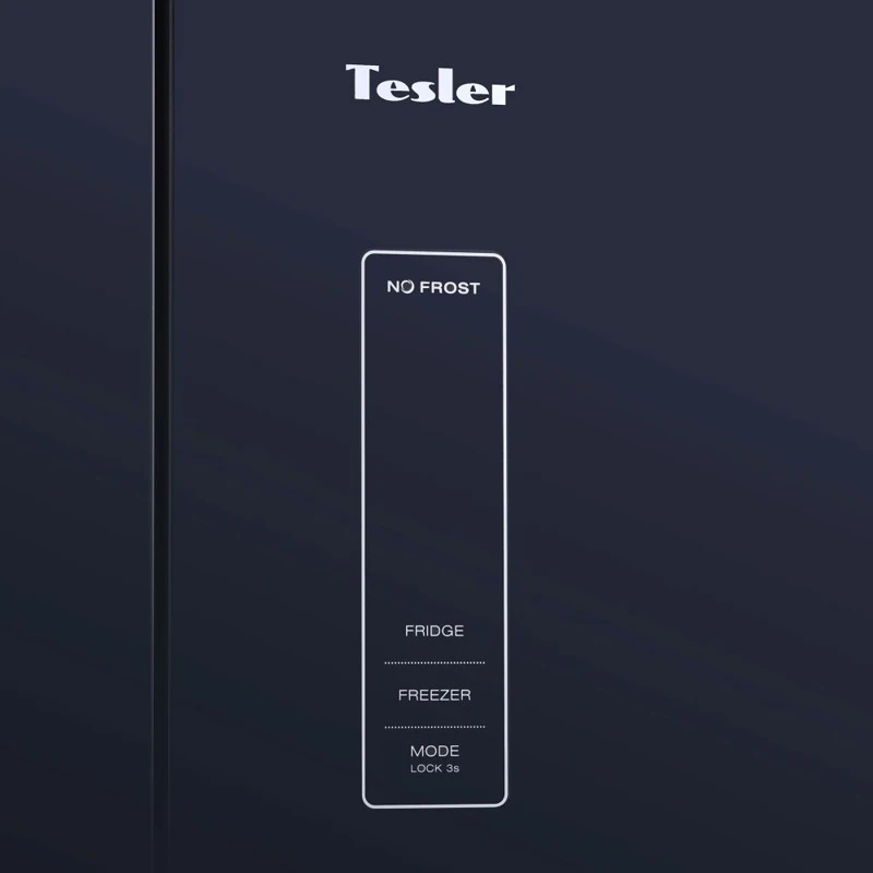 Холодильник TESLER RCD 480I двухкамерный черное стекло|Холодильники| |