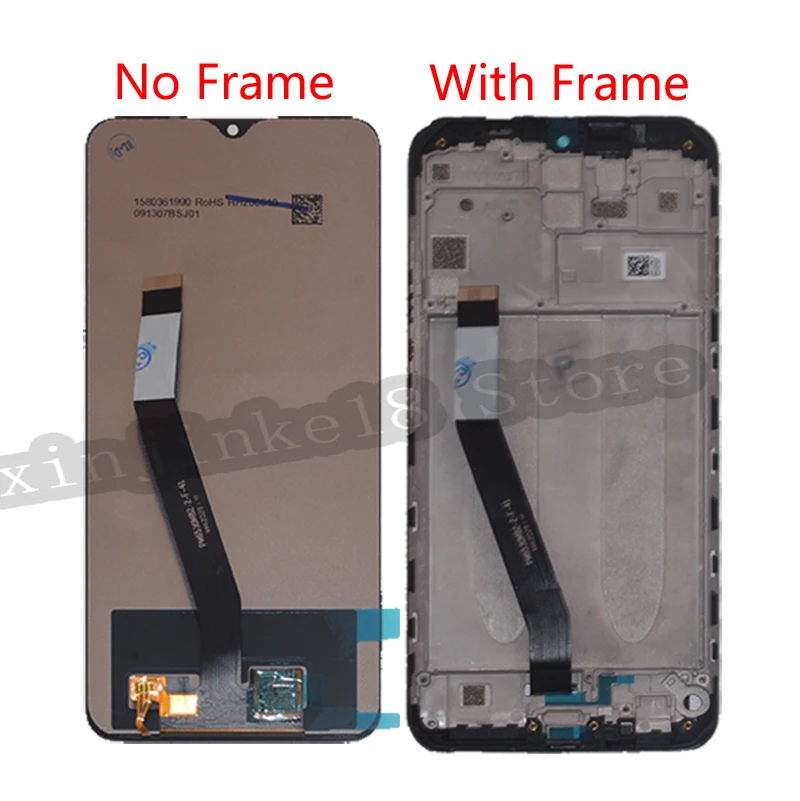for xiaomi redmi 9 m2004j19g lcd display touch screen digitizer assembly replacement for redmi 9 lcd phone parts with frame free global shipping