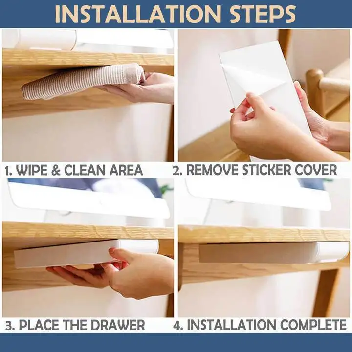 Новинка 2020 лидер продаж ящик для хранения под столом коробка в офисе товары стиле