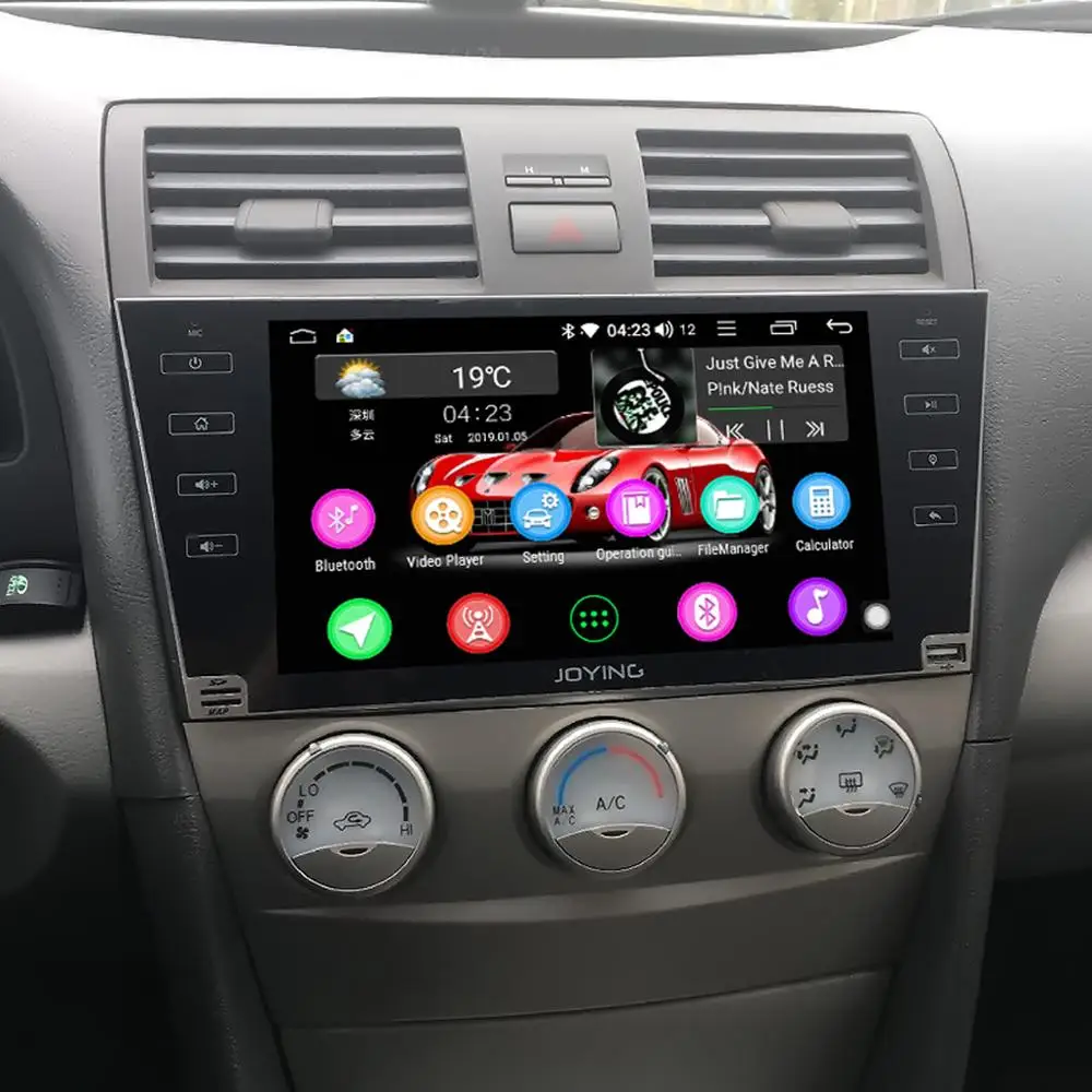 JOYING Android 8,1 2 din автомагнитола Стерео gps " HD экран Авторадио для Toyota Camry Aurion 2006-2011 без слота для dvd-плеера