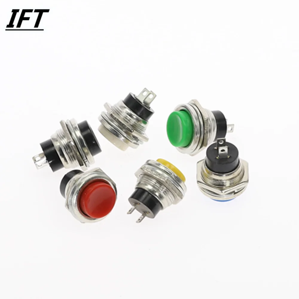 1 шт./Букет невесты 6 штук в партии 10 16 мм металлический кнопочный переключатель OFF