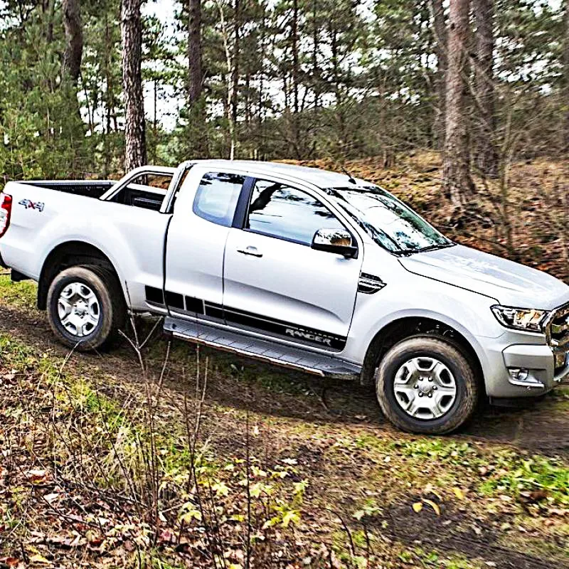 Наклейки для автомобиля боковые двери полосы талии Стайлинг графические Стикеры