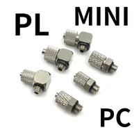 5pcs mh mini connector pc4 m5 m3 micro copper quick screw straight pc6 m6 m5 micro elbow pl4 m5