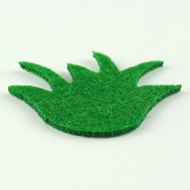 Низкая цена 60 шт./лот войлочная трава в упаковке 2 мм набор из двух фетровых