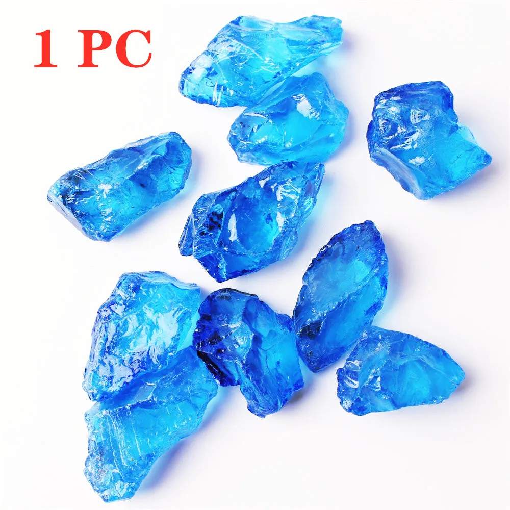 1 шт. Чакра кварцевый Гальванизированный Цвет Кристалл синий камень минеральный