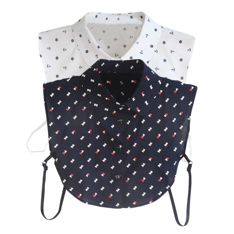 Женская винтажная Съемная блузка Питер Пэн воротник ожерелье чокер унисекс