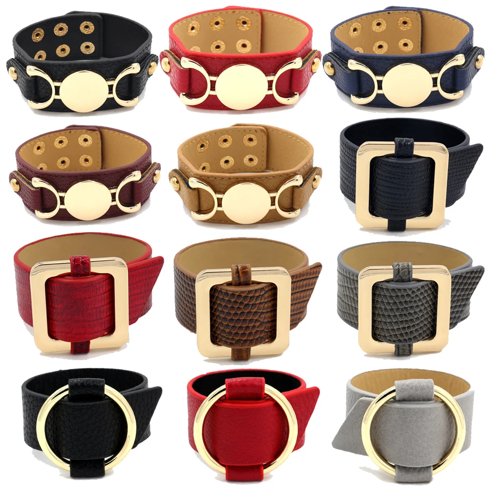 Модные мужские и женские монограмма пустой оборачивающийся вокруг запястья