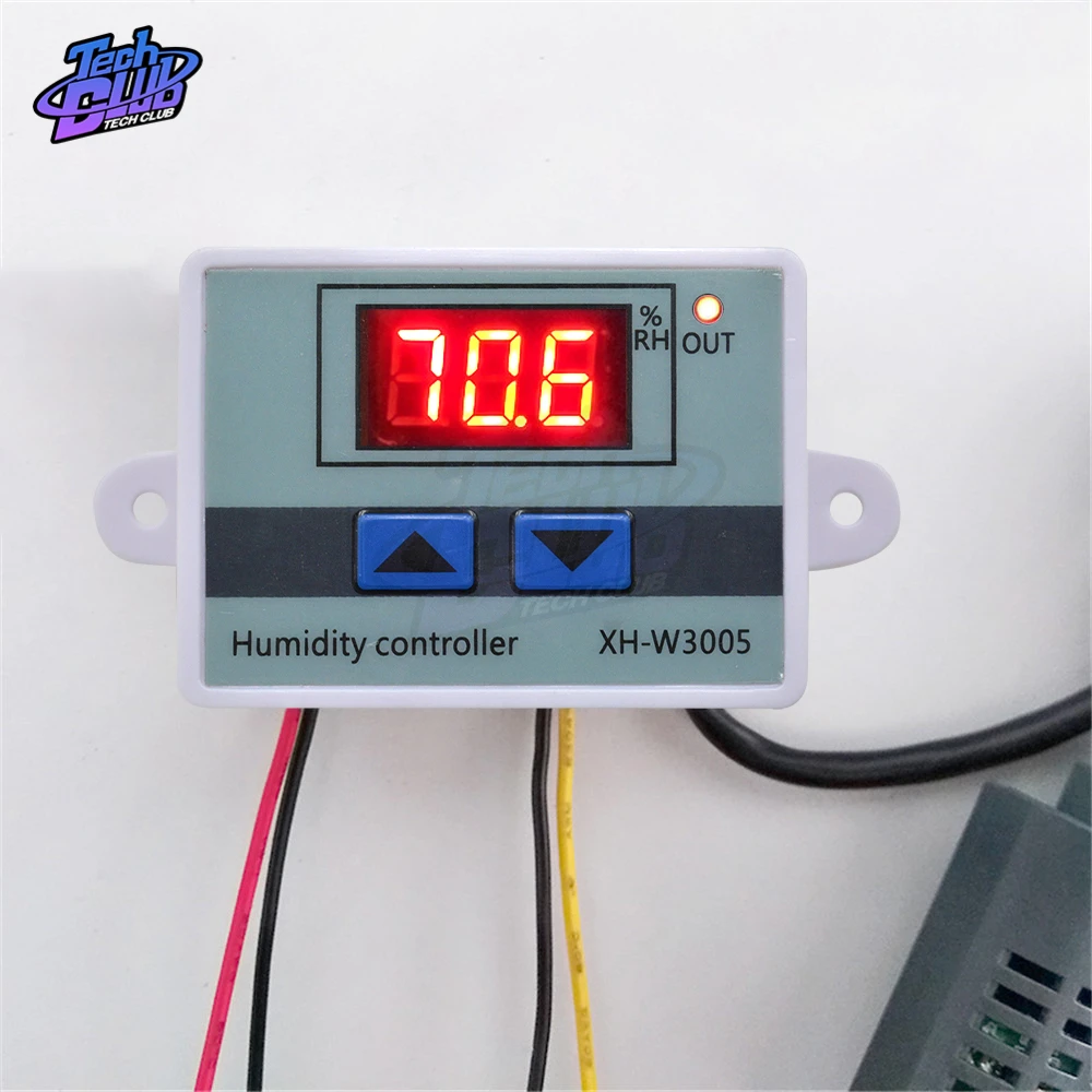 

Digital Humidity Controller XH-W3005 12V 24V 220V Humidistat Hygrometer Humidity Control Switch regulator + Humidity sensor