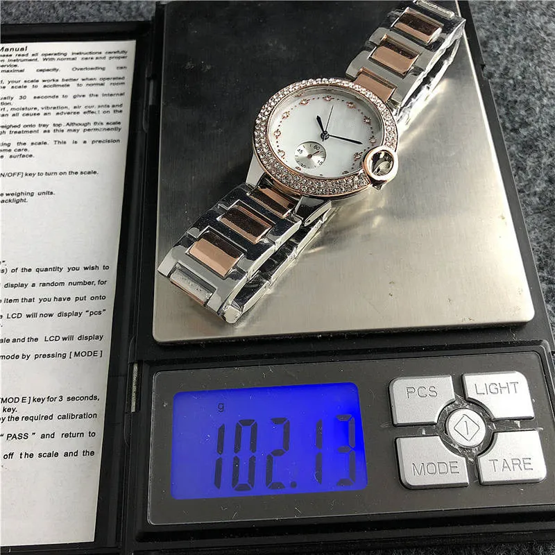 

038 relojes de mujer Casual Brand Luxury Bracelet Rose Gold dress Ladies Watches full diamond watch women crystal case Clock