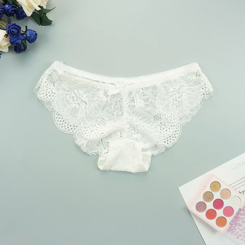 Кружевные женские сексуальные трусики нижнее белье брифы с заниженной талией