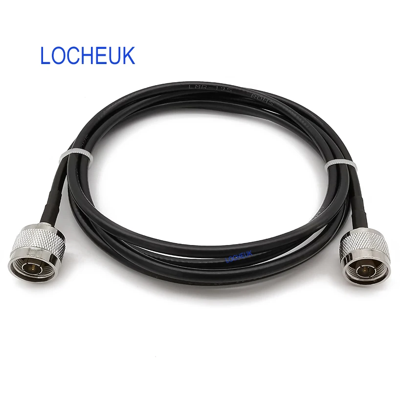 LMR195 кабель N Тип штекер N Тип Мужской RF коаксиальный беспроводной маршрутизатор отрезок провода расширения Соединительный кабель LMR195 50oh 1 м 2 м 3M 5 м 8 м 10 м