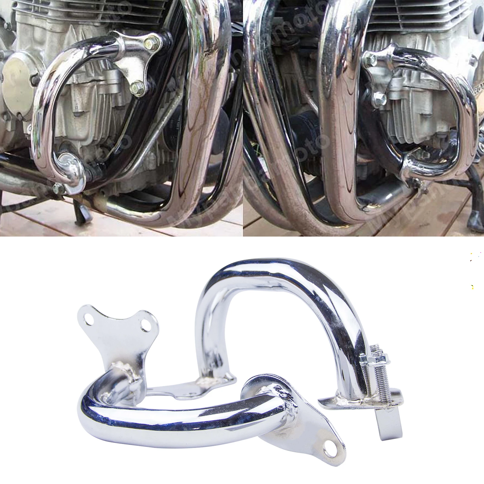 Хромированная защита двигателя для Honda CB750 F2 Seven Fifty RC42 1992 93 94 95 96 97 98 99 00 01 02 03 04 05 06 07