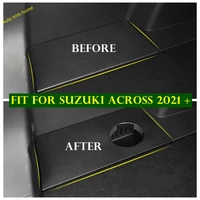 accessories car styling rear trunk box fire extinguisher cup holder case cover trim black style fit for suzuki across 2021