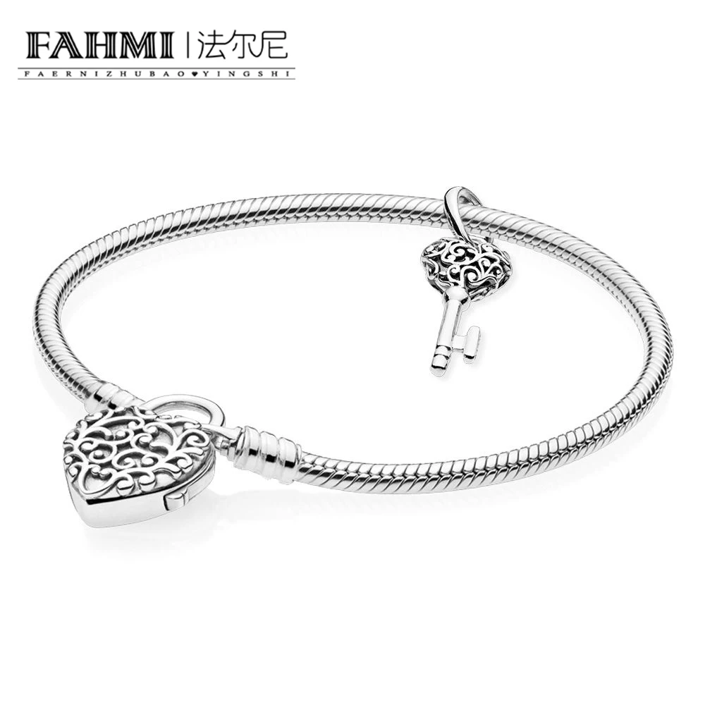 

2020 100% 925 Sterling Silver Trend Personality Romance Celebration Anniversary Collection Love Bracelet Set RAU0511