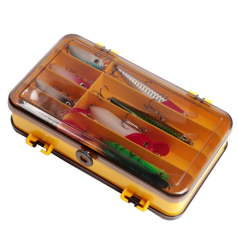 

Fishing Tackle Box Lures Bait Carp Bass Fishing Accessories Set Outdoor Portable Plastic Storage Hook Tools Sinker Cooler Rig
