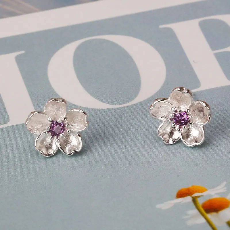 

New Simple 925 Sterling Silver Needle Earring Jewelry Fashion Cute Stud Earrings for Girls Kids Lady Gift pendientes oorbellen