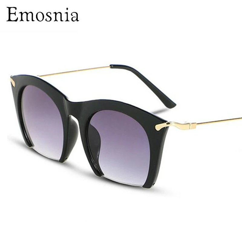 Модные очки половинки солнцезащитные кошачий глаз Для женщин Мода Цветной полу