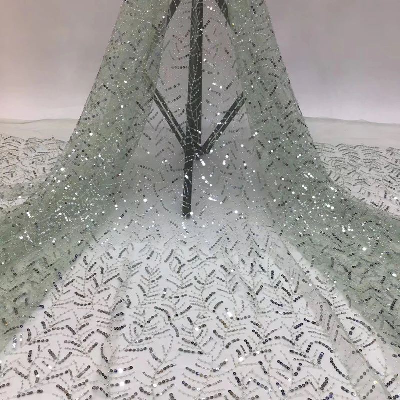 Африканская вуаль кружевная ткань светильник лые цветные бусины и блестки