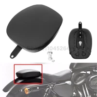 for harley sportster xl 1200 883 72 48 2010 2015 motorcycle black passenger rear seat pad leather pillow 1 pcs