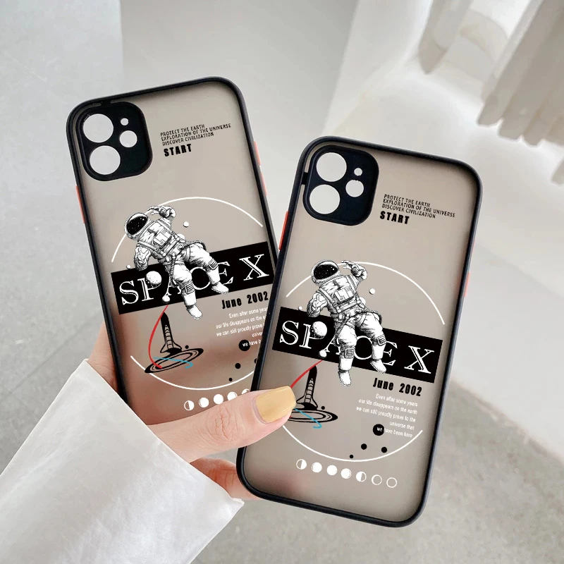 Alien Astronaut Space Case For Samsung Galaxy S21 S20 FE Plus S30 S10 S9 S8 M31 A72 A71 A70 A52 A51 A50 A30S A32 Brain Hard Capa