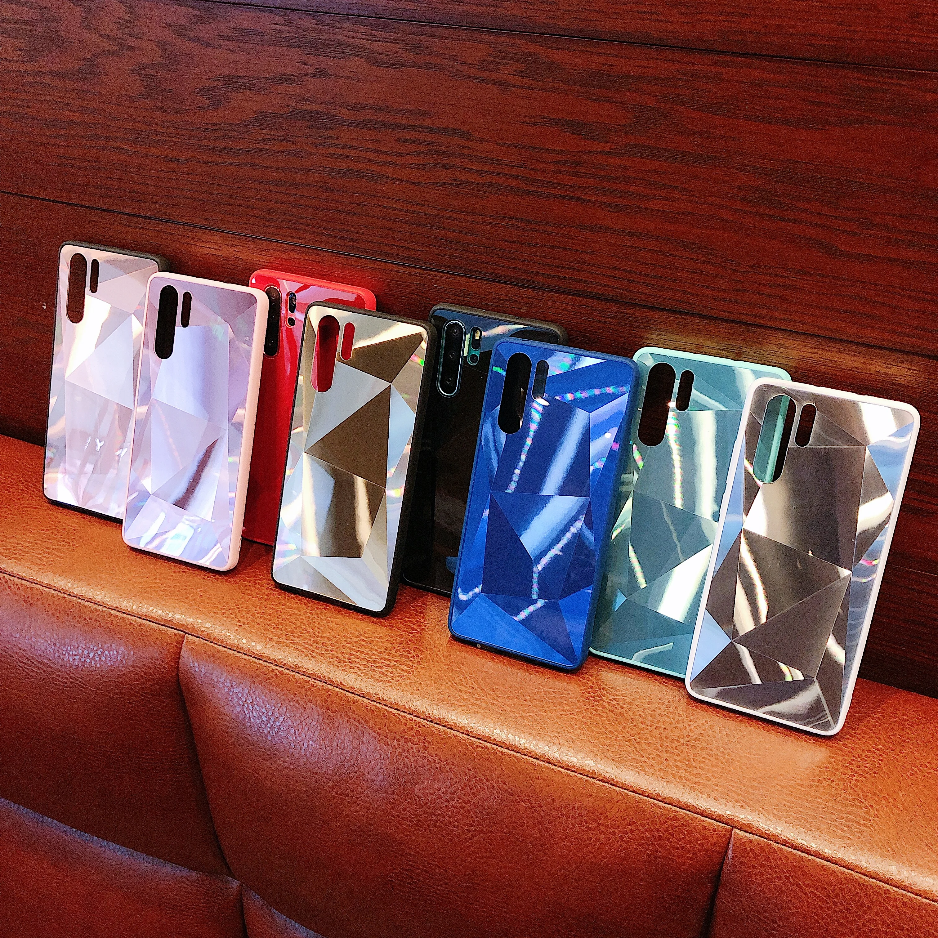 3D роскошный Алмазный зеркальный глянцевый чехол для телефона huawei Honor Y5 Y6 Y7 Y9 P Smart