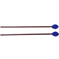 hot 1 pair medium hard yarn head marimba mallets with wood handle for percussion bell glockenspiel marimba