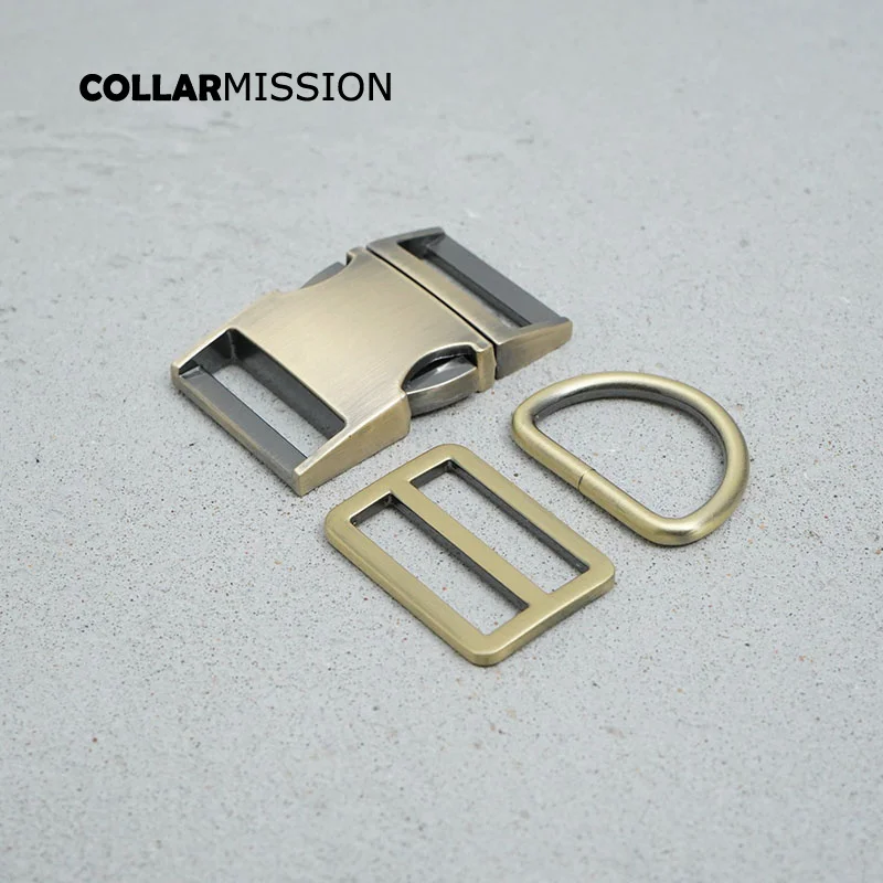 

Розничная продажа (металлическая пряжка + тройное кольцо + D-образное кольцо), металлическая флейта 30 мм для ошейника для собаки «сделай сам»,...