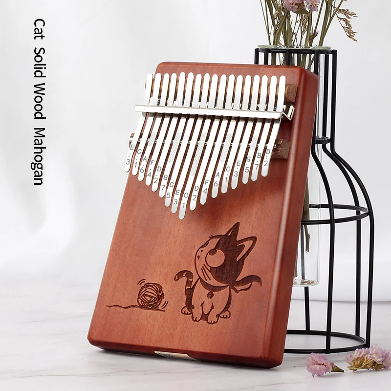 Пианино для большого пальца Эндрю калимба 17 клавиш музыкальная клавиатура из