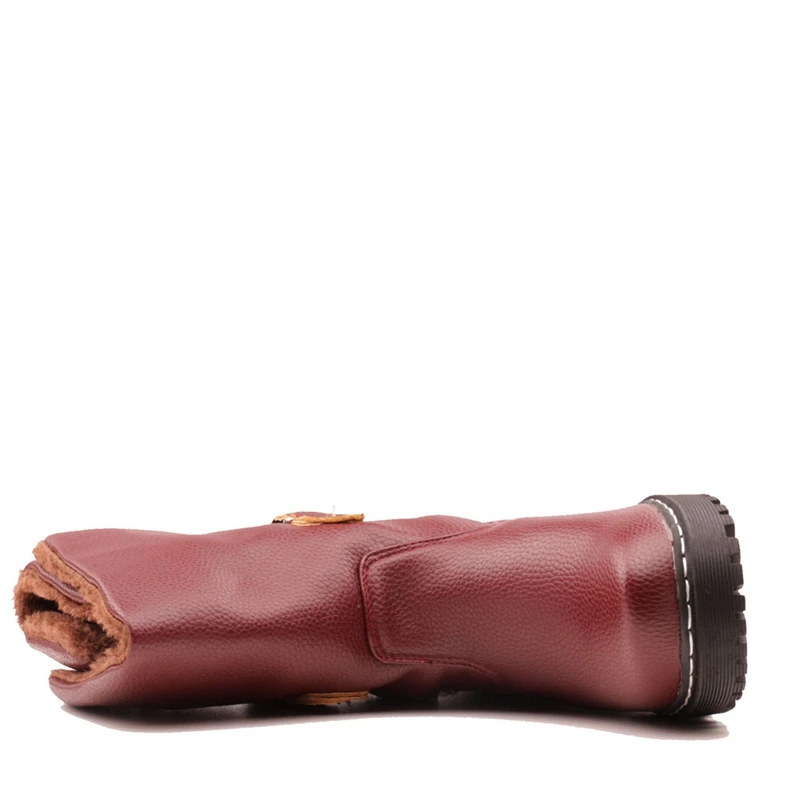 ASILETO 2019 новый стиль снежные сапоги для женщин Пряжка теплые плюшевые ботильоны