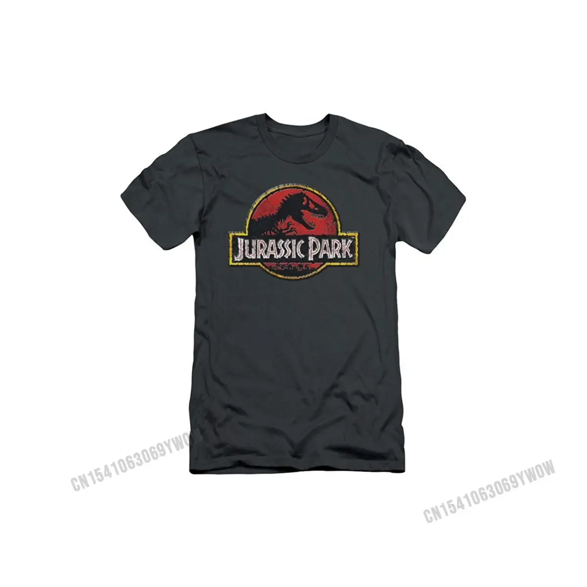 

Jurassic Park Action Film Steven Spielberg Stone Logo Adult Slim T-Shirt Tee Design T Shirts for Male Graphic Top T-shirts
