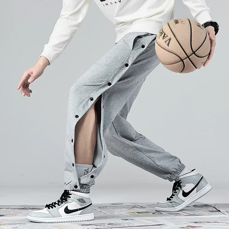 

Full Open Breasted Pants Men's Trendy Baggy Pants Summer Junior Basketball Pants