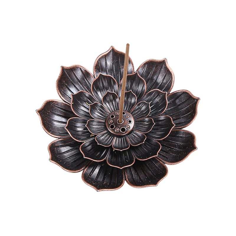 Подставка для курильницы из сплава буддистская линия лотоса пластина благовоний