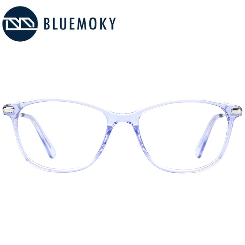 Женские очки по рецепту BLUEMOKY голубые прозрачные оптические для близорукости