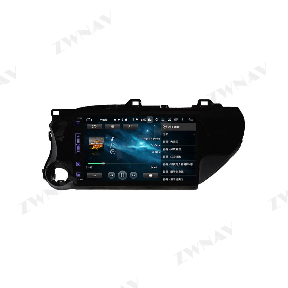 PX6 4 Гб + 64 ГБ Android 10 0 автомобильный мультимедийный плеер для Toyota Hilux 2016 2018 GPS Navi