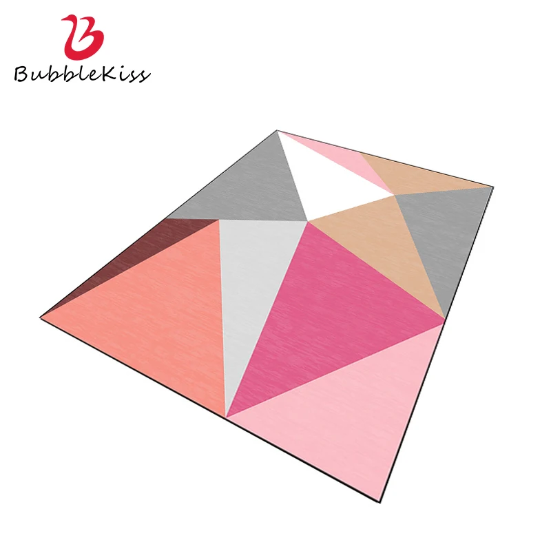 Коврики для гостиной с геометрическим рисунком домашний декор розового цвета