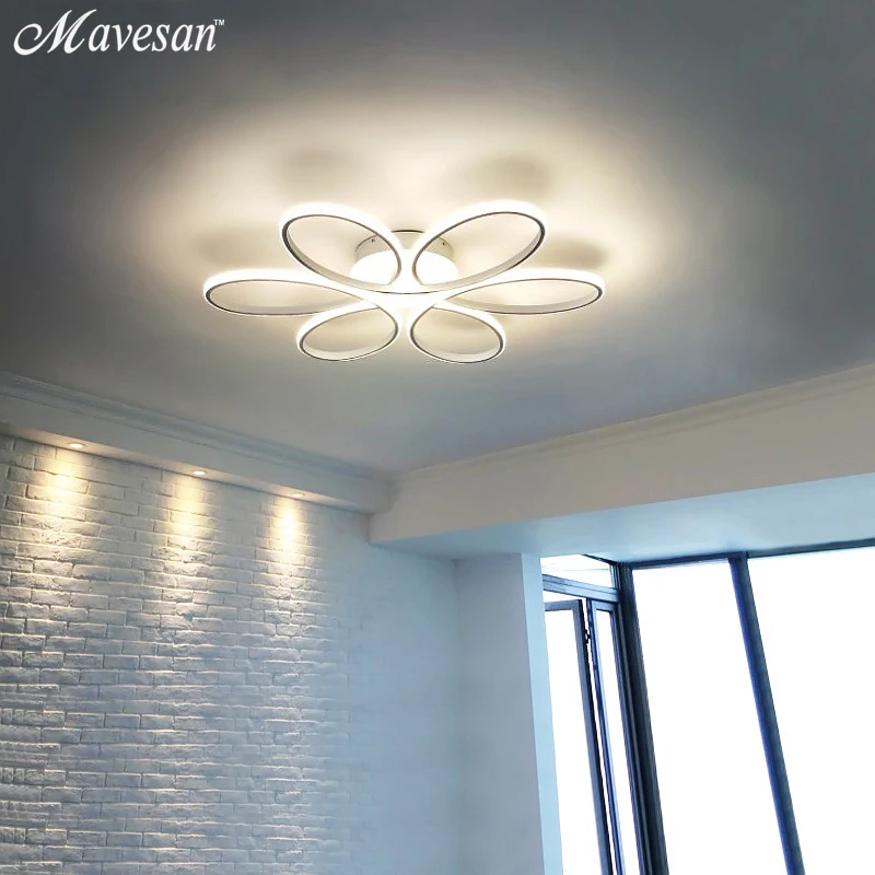 $58.00 Modern LED Ceiling Lights Remote control for Living room Bedroom 78W 72W 90W 120W Aluminum boby indoor plafond Lamp flush mount