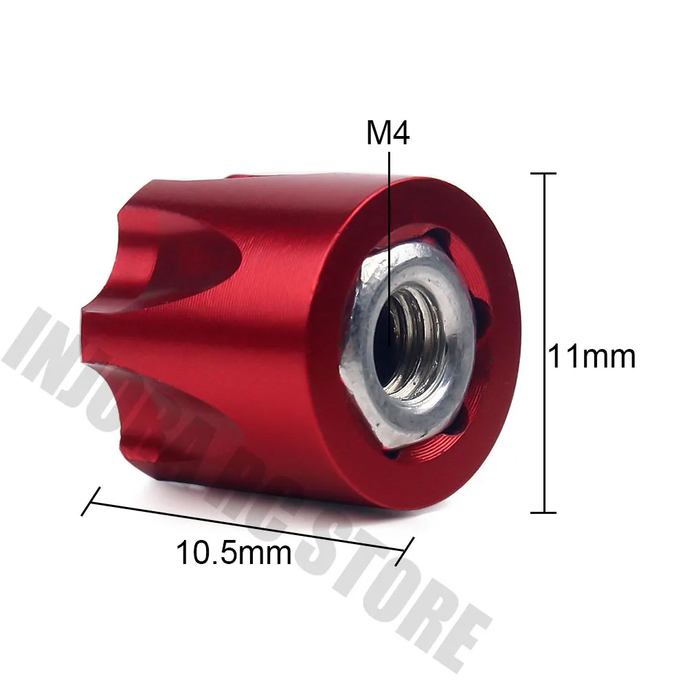 4 шт. гайка из алюминиевого сплава M4 Центральная крышка ступица обода колеса для