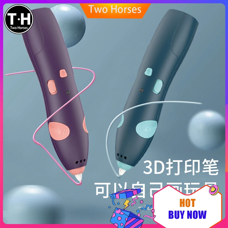 TH【3D printing pen】 [low-temperature type] 3 d printing  stereo children pen not hot magic brush painting graffiti 3d pen set