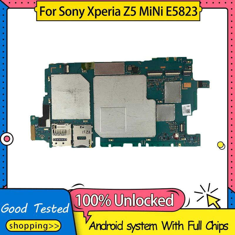 100% рабочая материнская плата для Sony Xperia Z5 MiNi E5823 с системой Android|Антенны мобильных