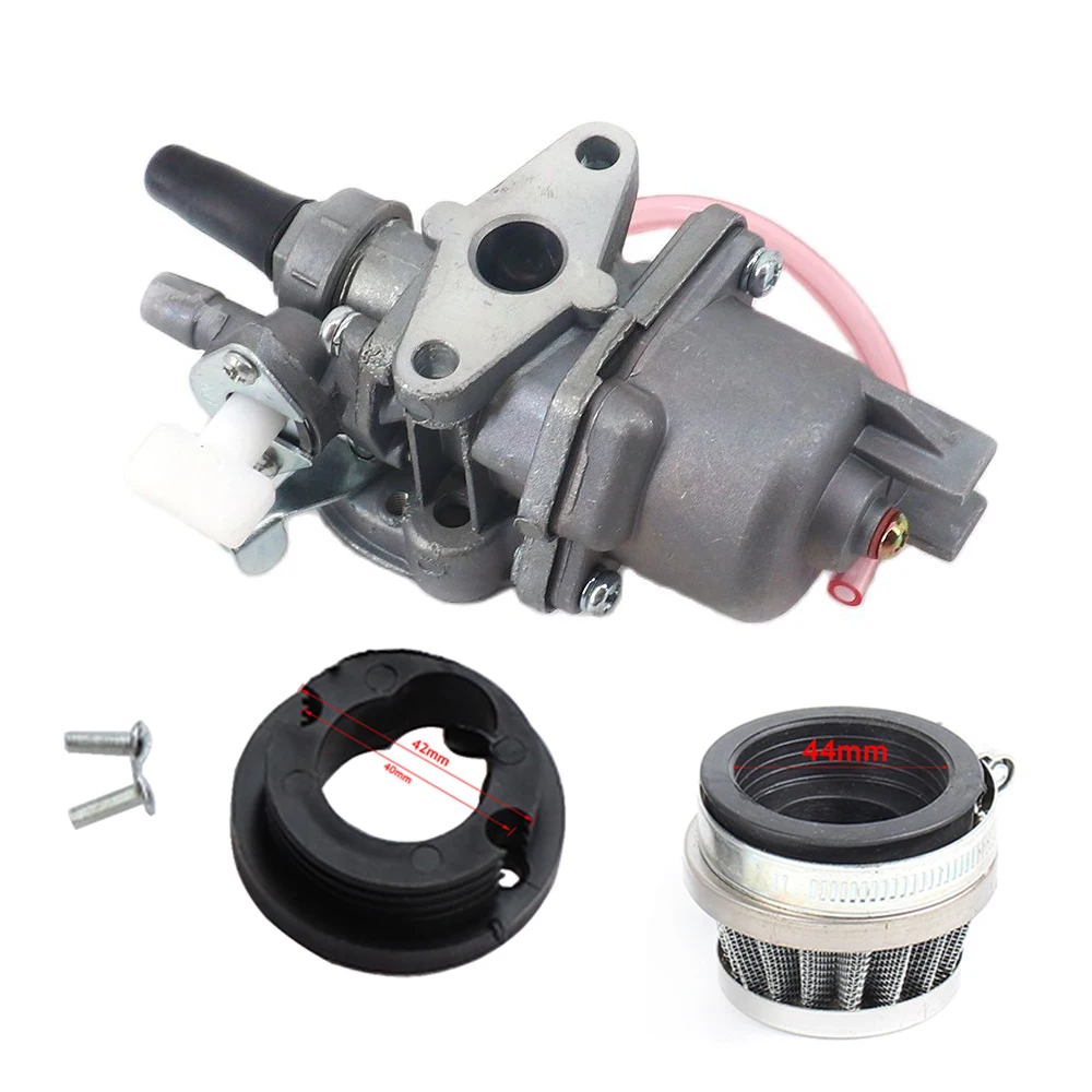 Карбюратор для мотоцикла + стальной воздушный фильтр 44 мм красного и синего цвета
