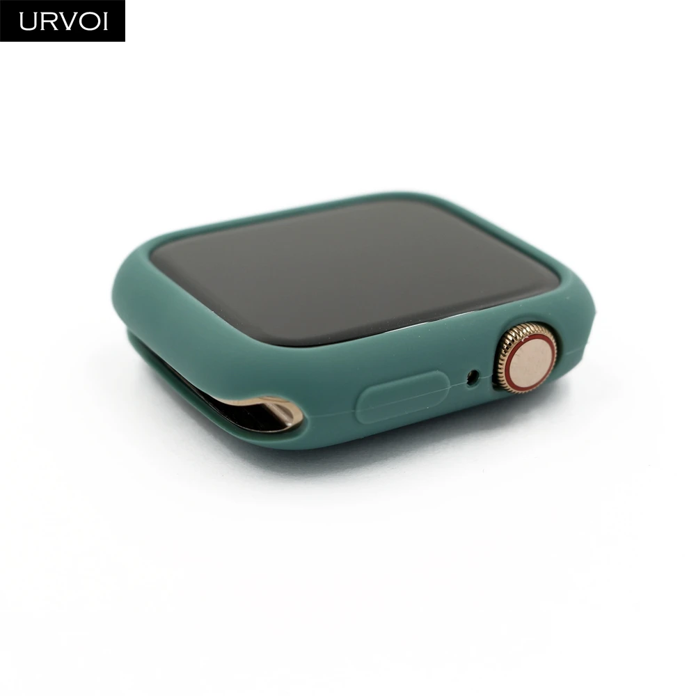 URVOI конфетный, TPU чехол для apple watch series 5 4 3 21 цветной защитный чехол для iWatch 38 42 40 44 мм подходит для ультратонкой рамки