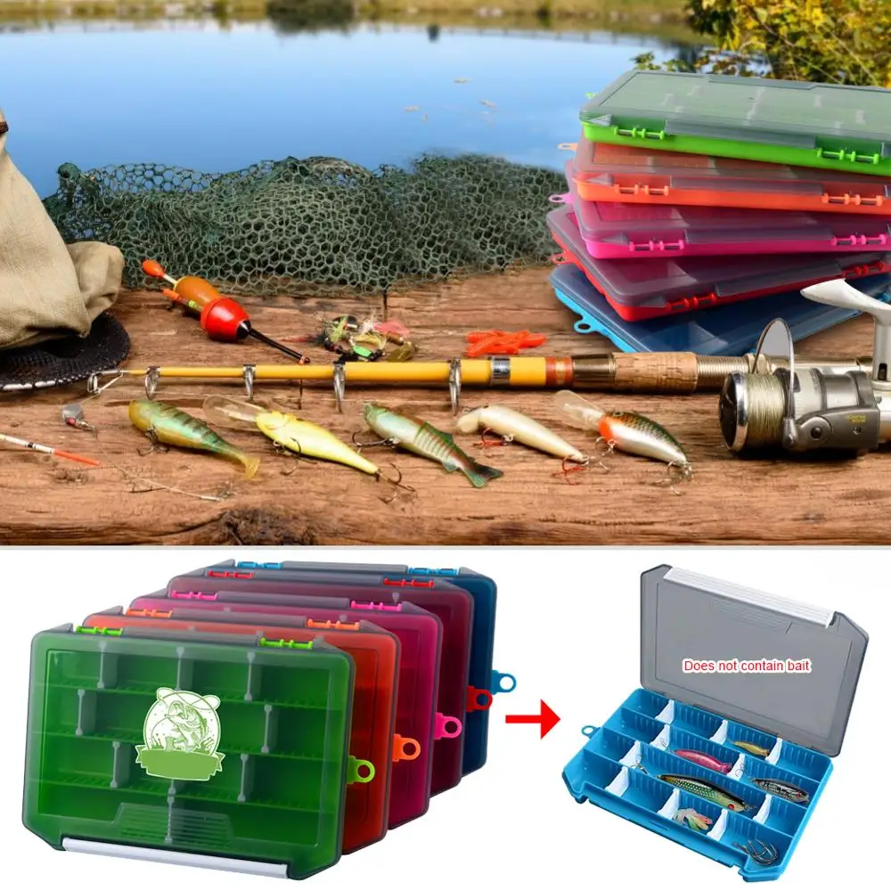 

Colorful Fishing Box Luya Single Layer Insert Bait Box Multifunctional Insert Luya Box Wear-Resistant Anti-Fall Luya Box