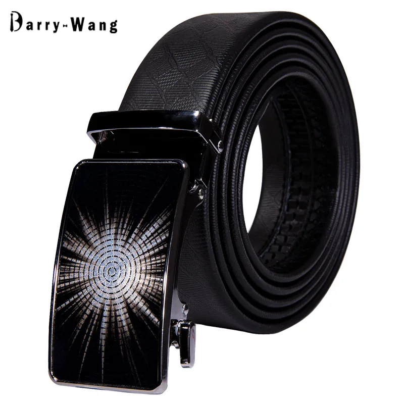 Пояс Новинка для мужчин кожаный ремень Лазерная Автоматическая застежка слайдер