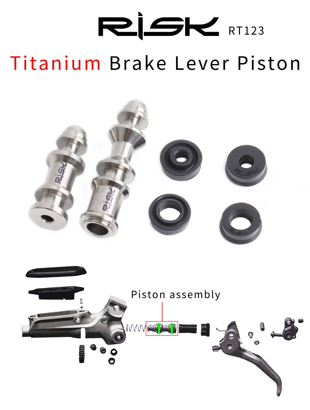 Тормозной дисковый рычаг для велосипеда запасная часть поршня из титанового